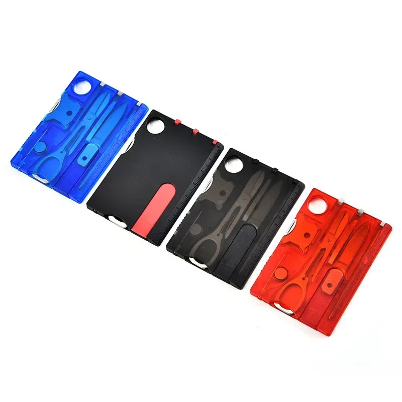 Multifunctional Survival Outdoor Tool Card Knife Multifunctional Swiss Card Beauty Combination Camping EDC Survival Tool Card