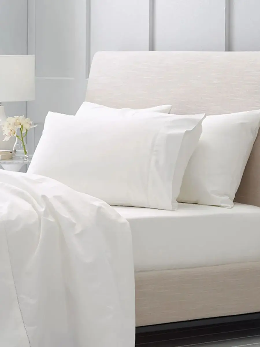 

Hotel High-end Bed Sheets Set, 100% Egyptian Cotton, Full, King Size, White Color, Customize