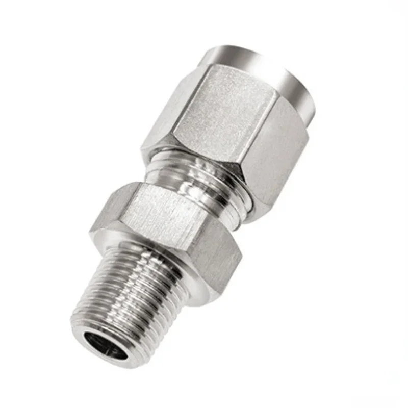 SS 304 Stainless Steel Double Ferrule Compression Connector 6mm 8mm 10mm 12mm Tube to 1/8\