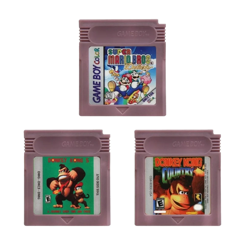 Cartucho de videojuegos GBC de 16 bits, consola de 16 bits, tarjeta de juego Wario Land Donkey Kong Wario Land 2 Yoshi para GBC Mario