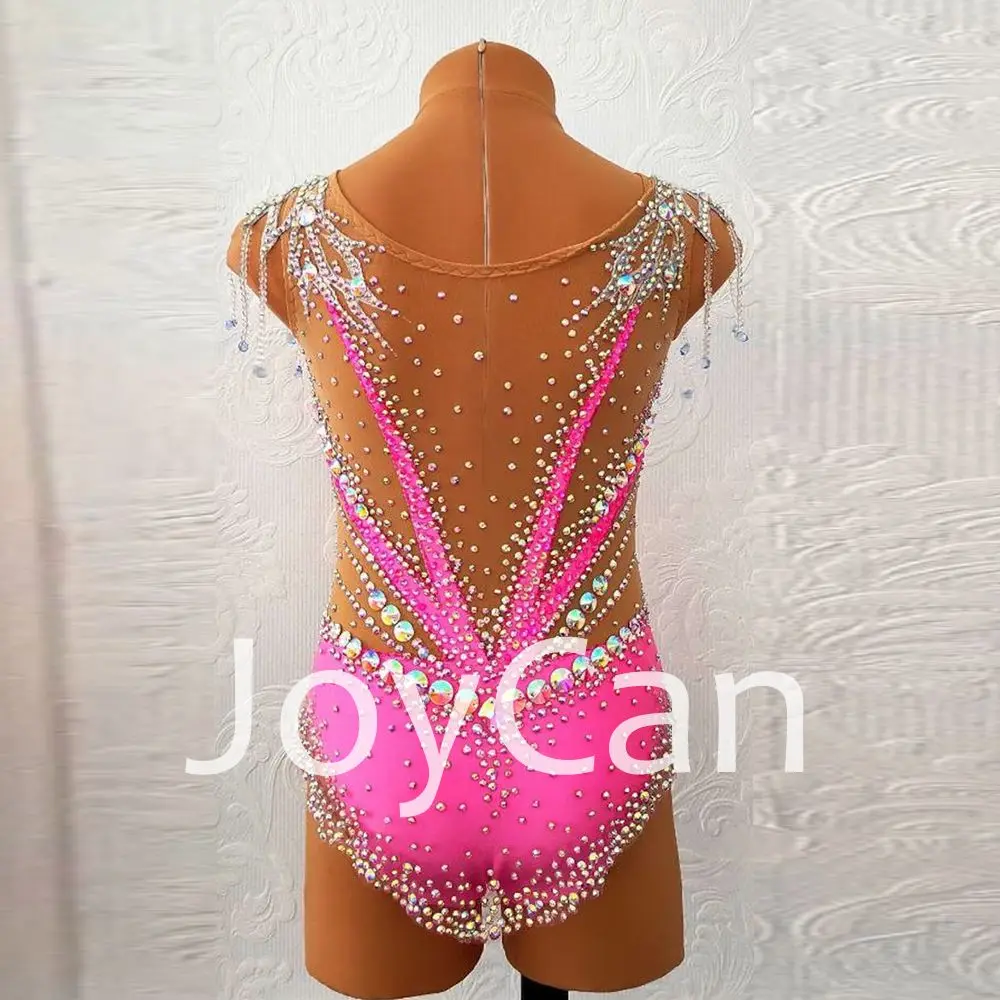 جويكان وردي سبانديكس ثياب الجمباز للفتيات والنساء ، ملابس رقص أنيقة للمنافسة