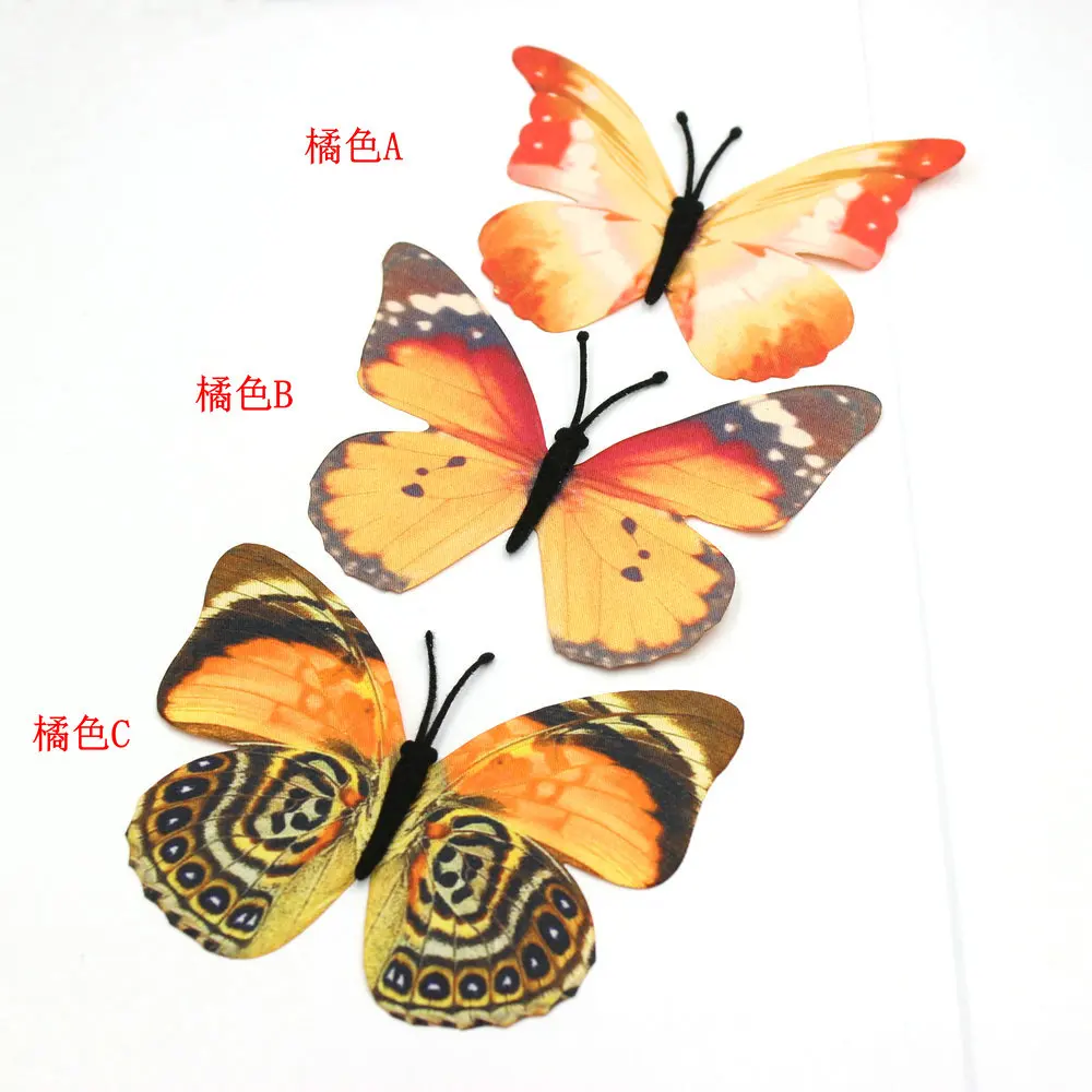 5PCS Big Cloth Butterfly Appliques Cutout Fabric Butterflies Party Confetti,Tutu, Embellishment, DIY Craft Supplies