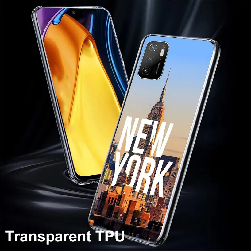 NYC New York City Case Phone Cover for Xiaomi Mi 11T 12T 10T 9T Pro 11i 12X 13 12 11 10 9 8 Lite 6X 5X A3 A2 Trend Fundas