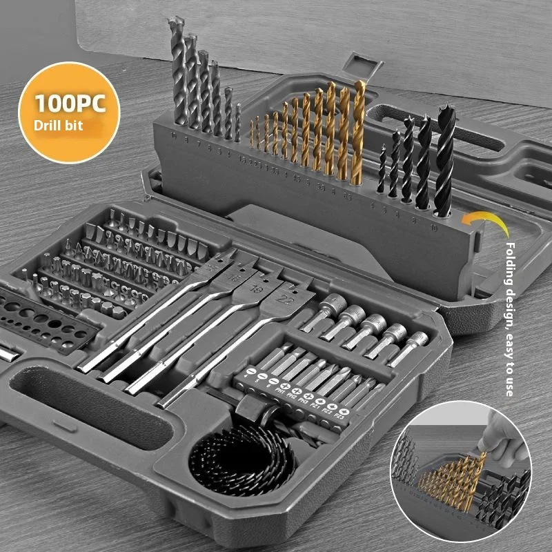 

Multifunctional Screwdriver Head High Speed Steel Woodworking Drill Bit Opener Powerful Sleeve Twist Drill Set