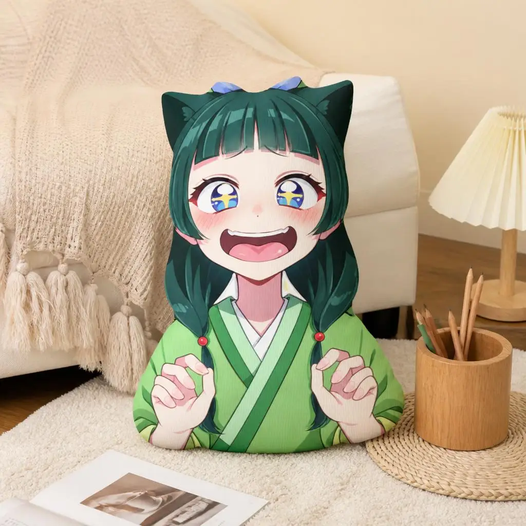 The Apothecary Diaries Maomao Shaped Pillow Cushion Novelty Stuffed Pillows for Sofa Bed Home Decor Children's Room Gifts