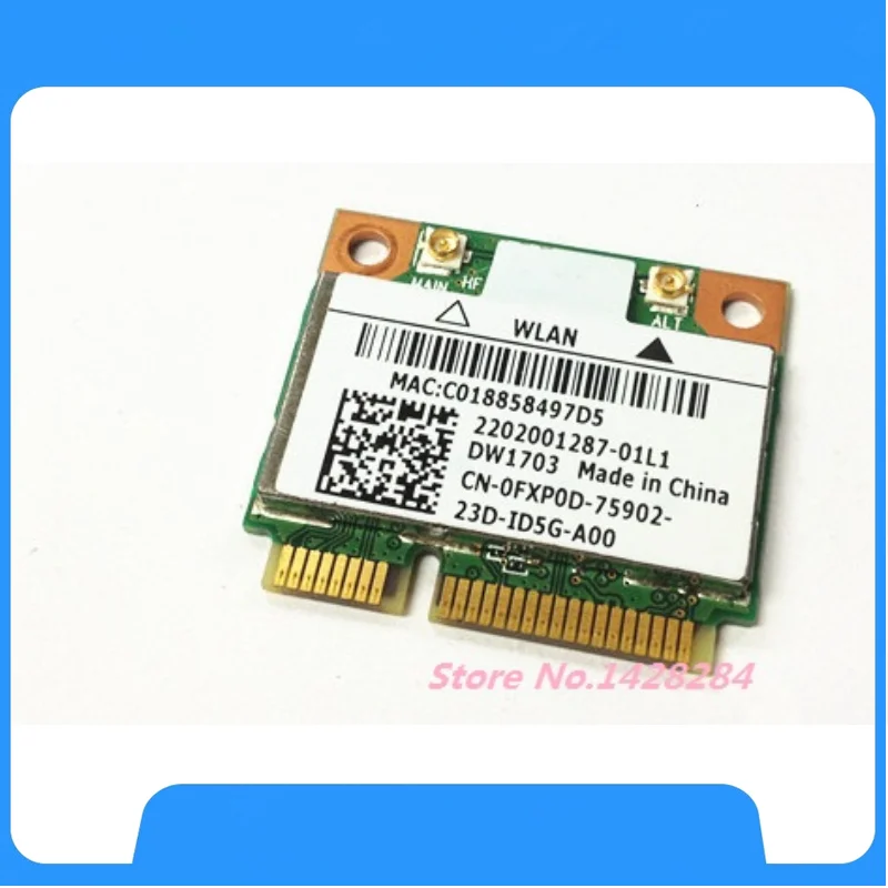 For DELL DW1703 Atheros AR5B225 WIFI Bluetooth BT 4.0 Half MINI PCI-E 300Mbps Wireless Wlan Card
