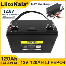 LiitoKala 12v/12.8V 120AH 4s LiFePO4 Battery Lithium Iron Phosphate Batteries Cycles Touring car Solar Wind Tax Free