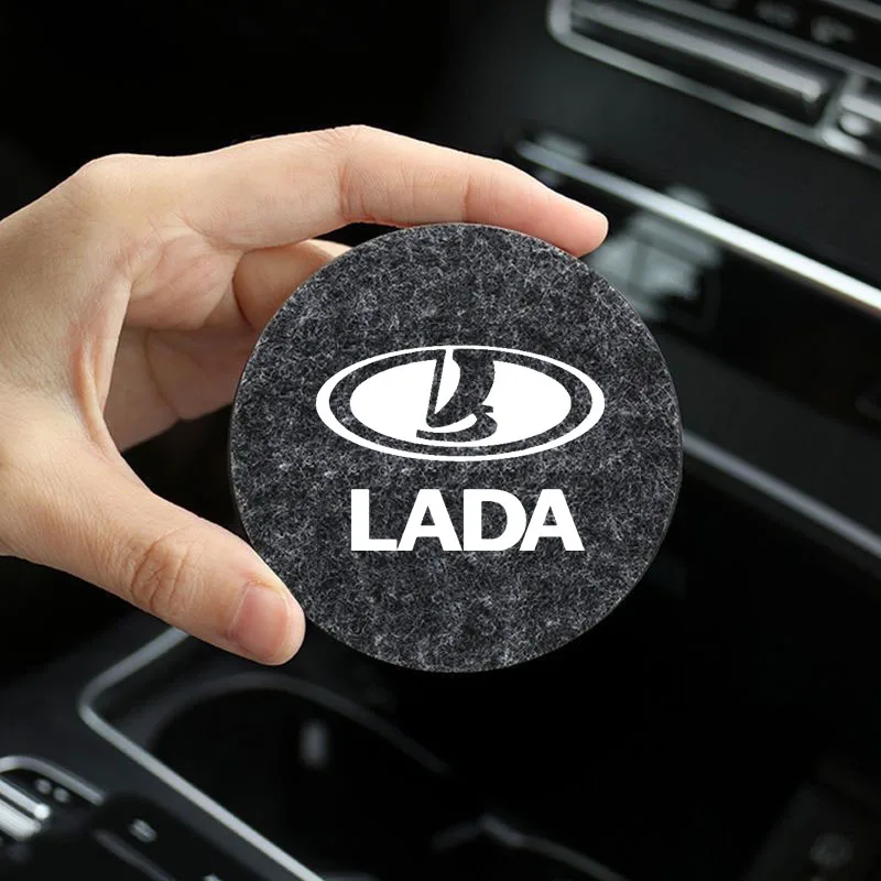 Car Water Cup Pad automobile tank storage mat for lada vesta granta kalina priora Niva Samara Vesta Largus Xray Accessories