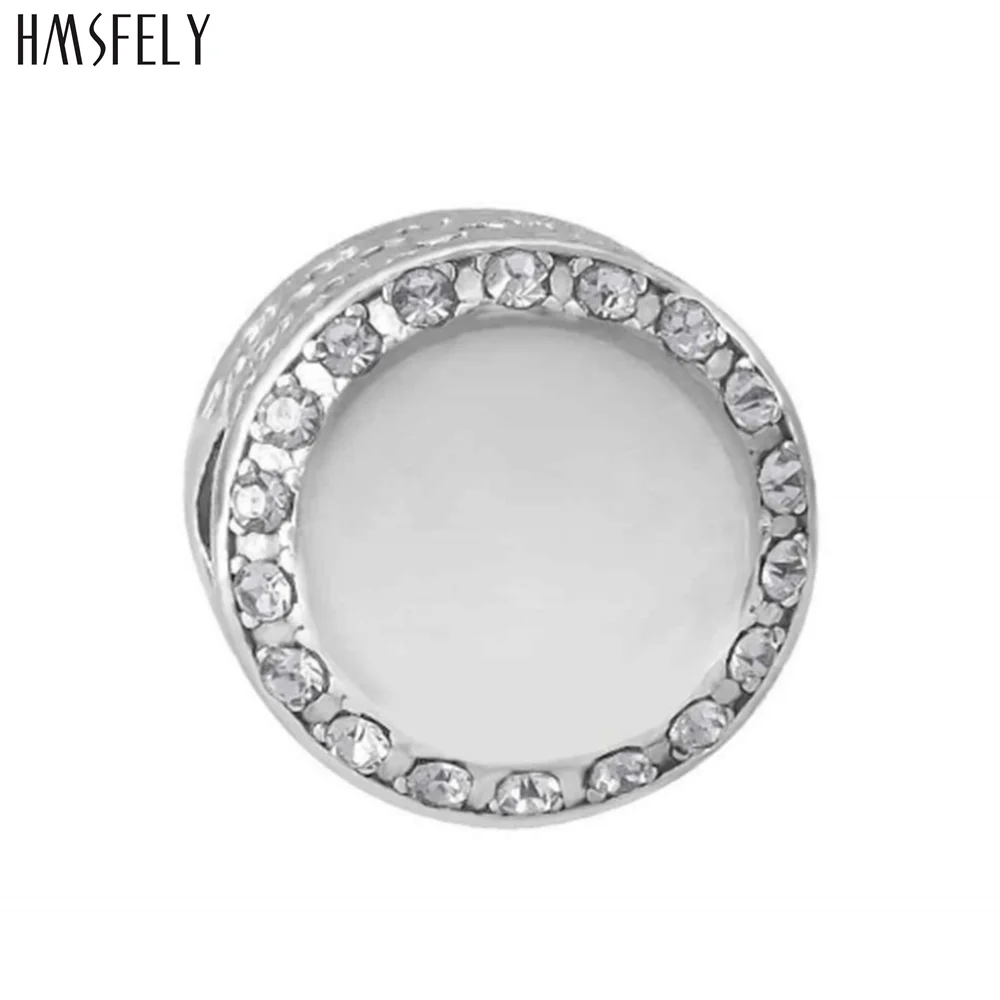 HMSFELY Blank Mirror Round Beads For Charm Women Bracelet Jewelry Making Accessories Bead 316l Stainless Steel Beads