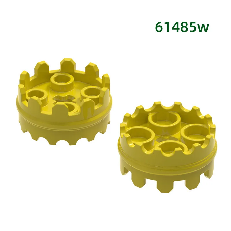 MOC 10PCS Stitching Cross Hole 61485W 2X2 Part Special Brick Lace Sleeve Fixed Building Block Toy Adults Kids Fun  Holiday Gifts