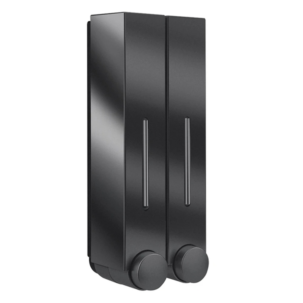 Wall Mounted Soap Dispenser 3 Compartments 420ML Each for Bathroom Shower Lotion Washing with ABS Plastic Wall