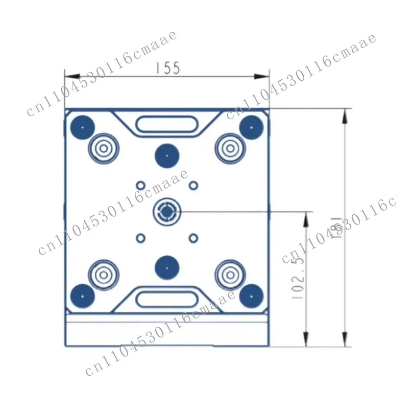 CNC Zero Point Quick Change Holder for Machining Centers, High Rigidity Workholding with Self-Centering Vise Adapter Plate