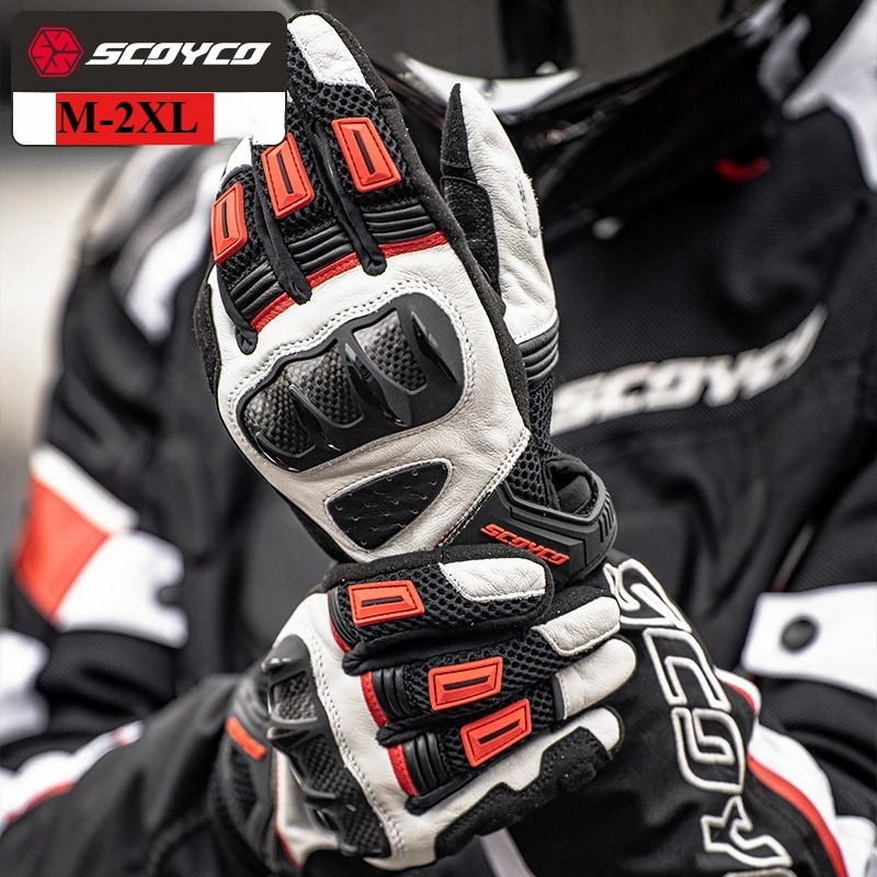

Motorcycle Gloves Riding Knight Racing Locomotive Breathable Anti-drop Four Seasons Carbon Fiber Gloves Size M-2XL Unisex