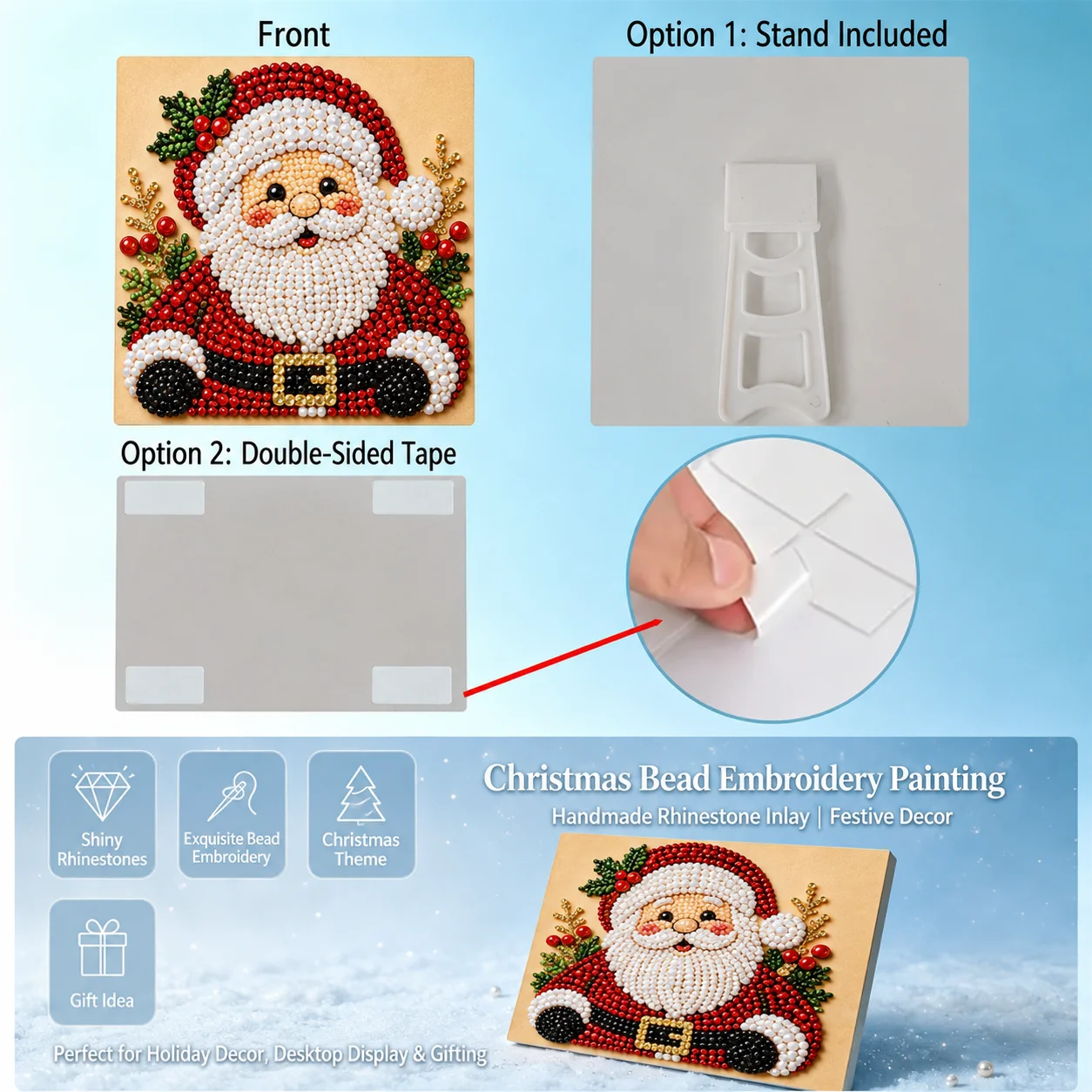 Embroidery Painting - Santa Claus-themed Diamond Painting Kit, 20x20