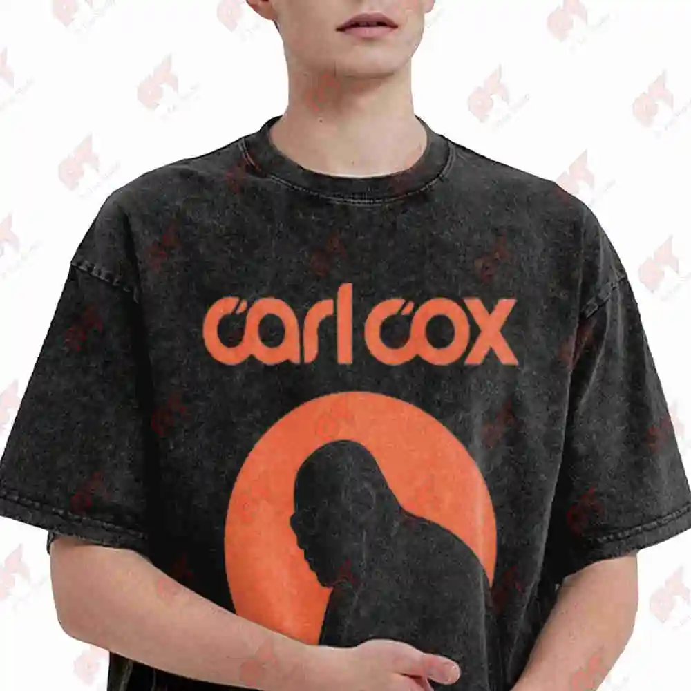 Carl Cox Techno Legend DJ Turntable Vintage Washed Tee Pure Cotton T-Shirt - view 2