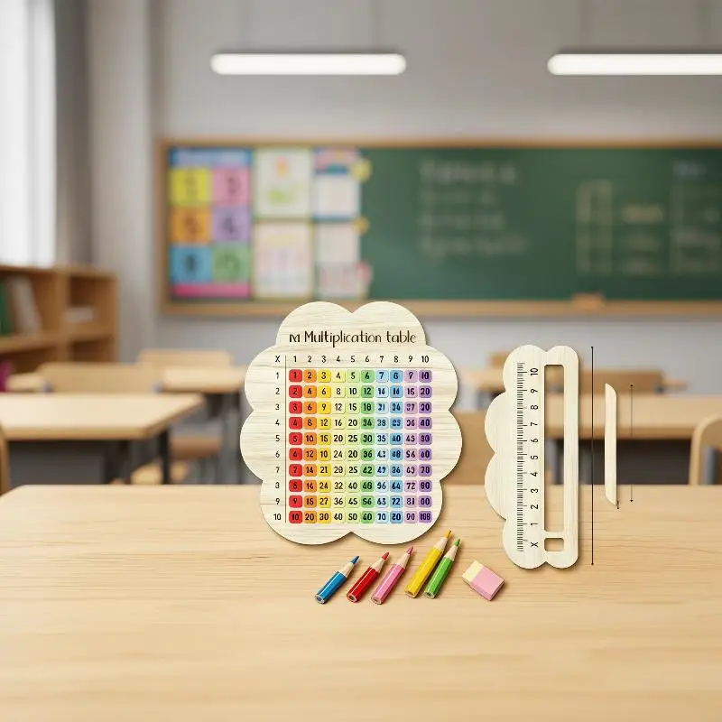 Colorful Multiplication Wooden Boards Suitable For Math Classes Gifts Kid Math Enlightenment Puzzle Teaching Aids Toys