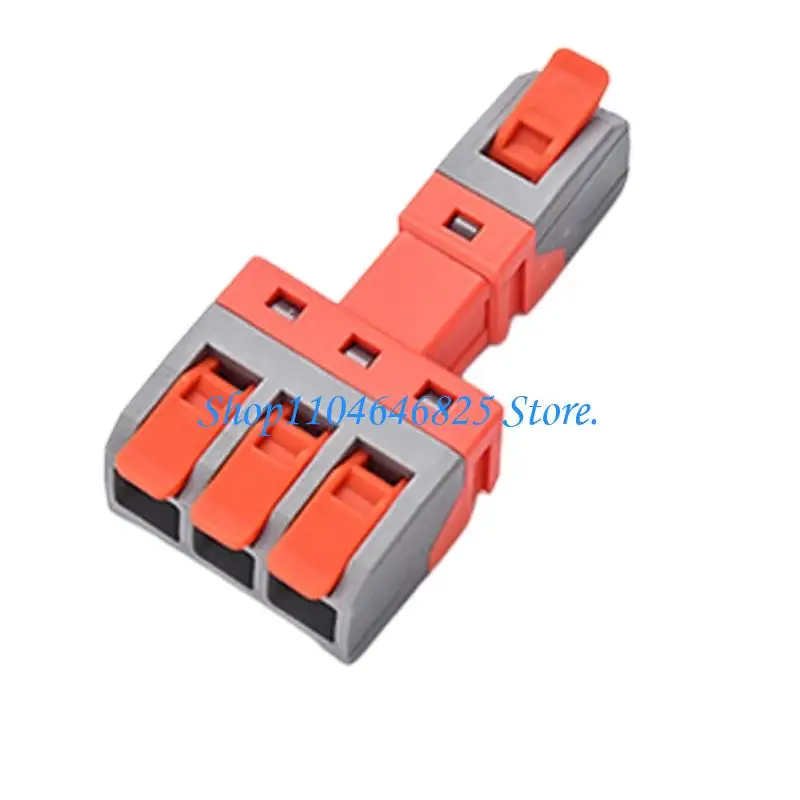 Quick Wire Connector Splices Block Push Type Quick Connection Docking Terminals Electrical Wire Splitters for Home Electrical