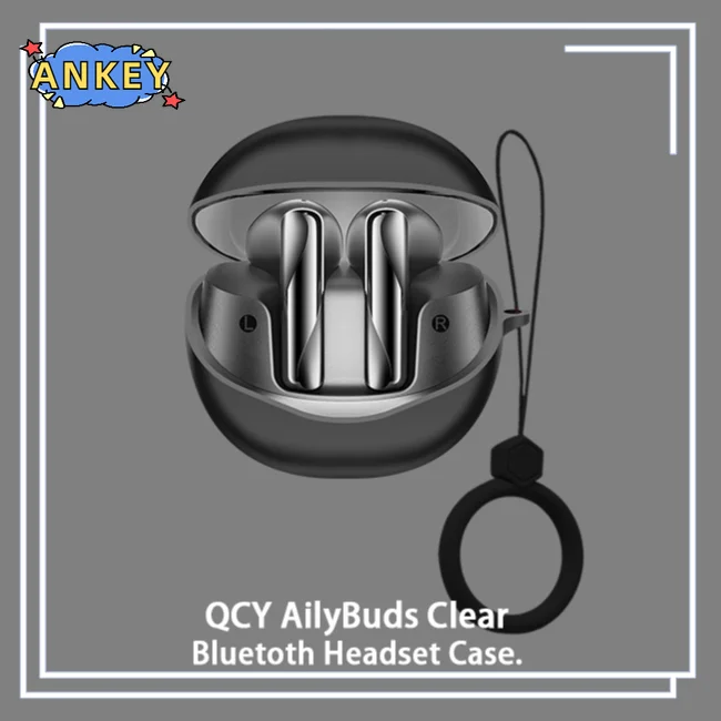 Для QCY AilyBuds Clear чехол Защитное Силиконовое кольцо Cute чехлы с героями мультфильмов AilyBudsClear Bluetooth наушники оболочка наушников