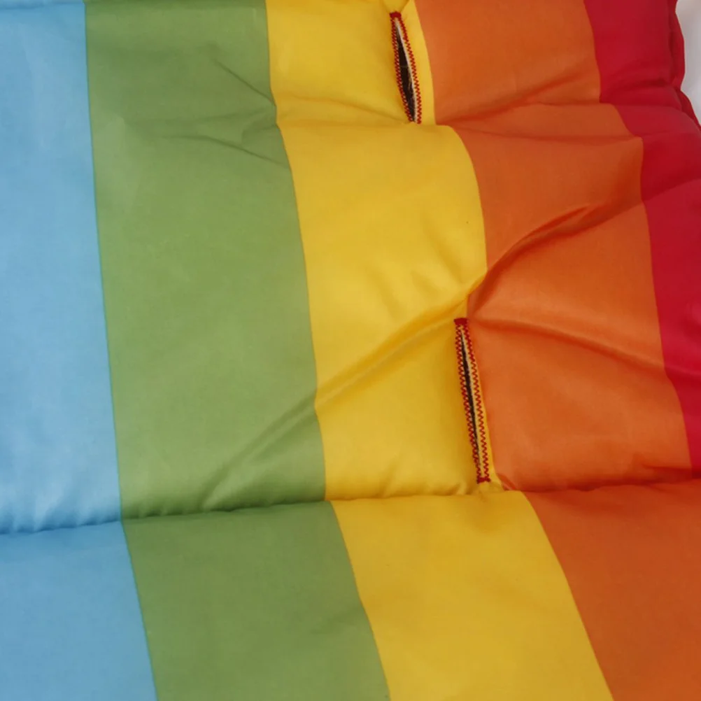 Cuscino per carrozzina per bambini Modello arcobaleno Cuscino per passeggino traspirante impermeabile Cuscino per passeggino Fodera in cotone leggero in tessuto Oxford