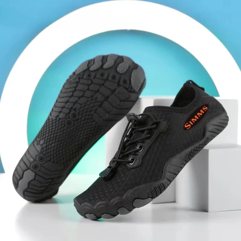 SIMMS Fishing Shoes Wading Boots For Men Breathable Quick Dry Water Shoes Anti Slip Rubber Sole Sneakers Outdoor view 4