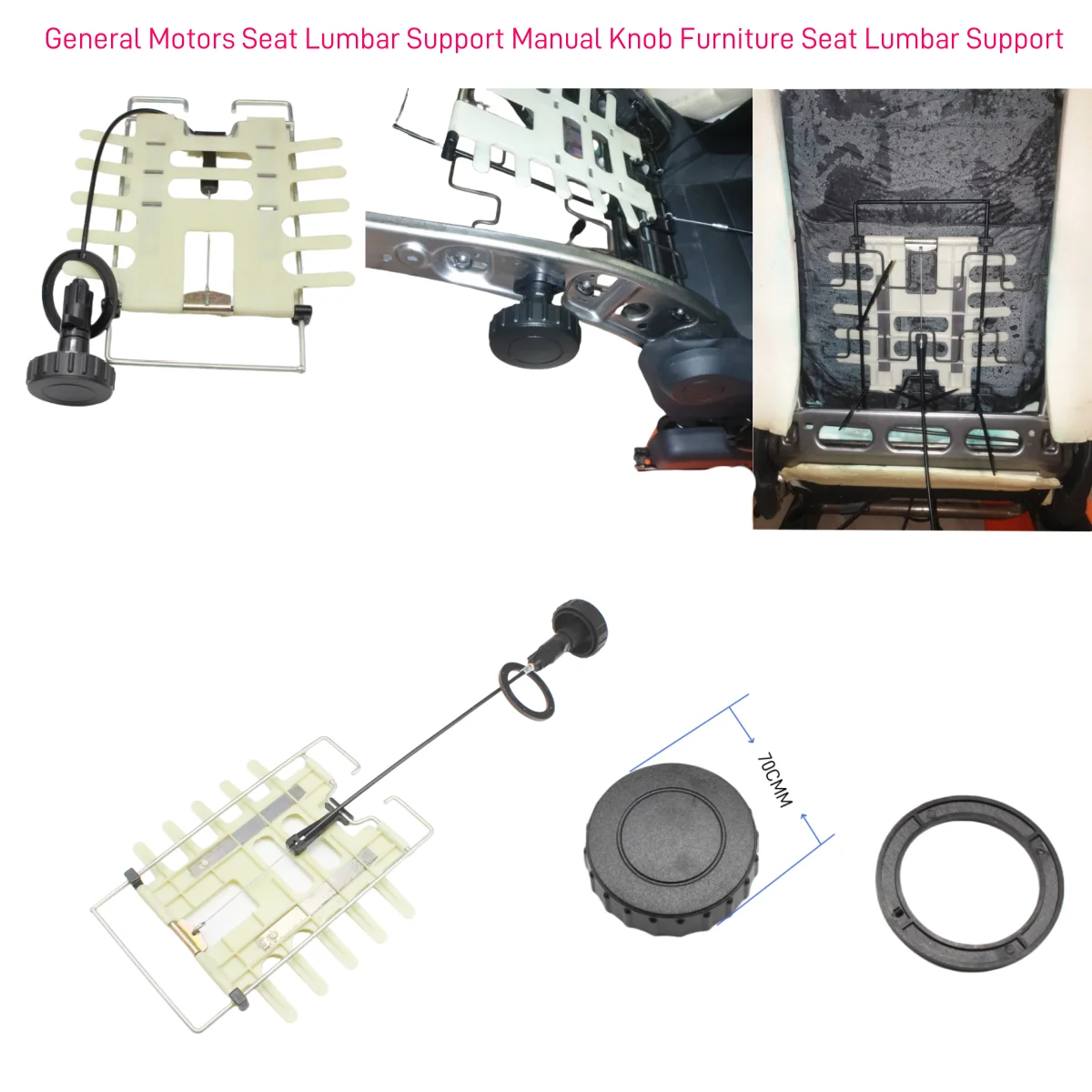 car nylon hand operated lift seat cushion back lumbar support  swivel rotate switch massage vibration health care baby car seat