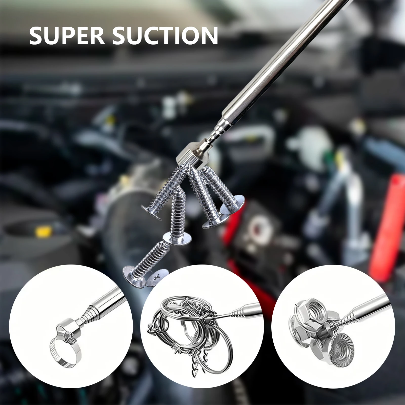 【2026 New】Magnetic Retractable Pickup Tool 1.5LB 25.4