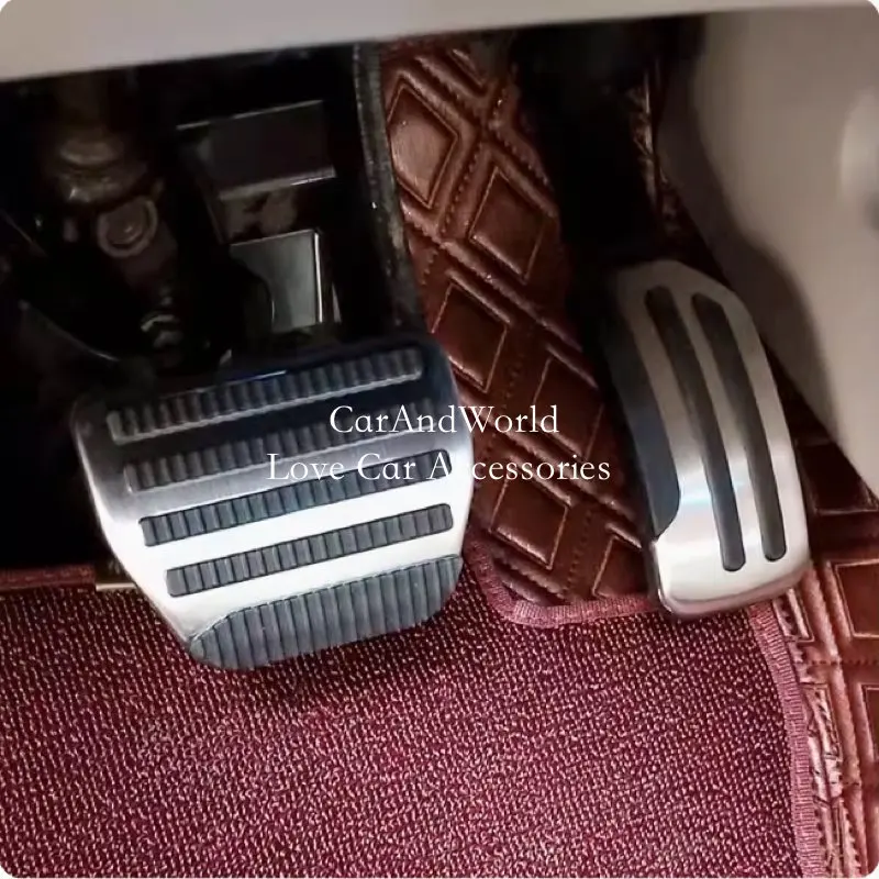 Aluminium Alloy Car AT Foot Pedals Accelerator Gas Pedals Brake Cover Non-slip Pads For Nissan X-trail XTRAIL T31 2008-2013