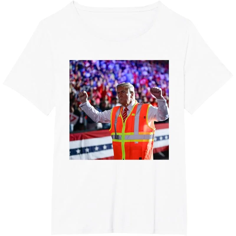 T-shirt du président Trump Garbage Truck Worker GlaMAGA 2025