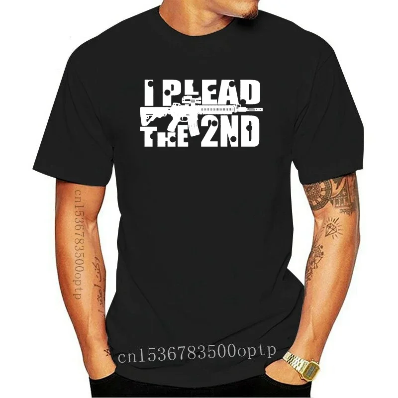 New Brand 2021 2021 Summer Mens Short I Plead The 2nd. Amendment W  Bullet Holes Gun Control MenTee Shirt Cute T Shirts