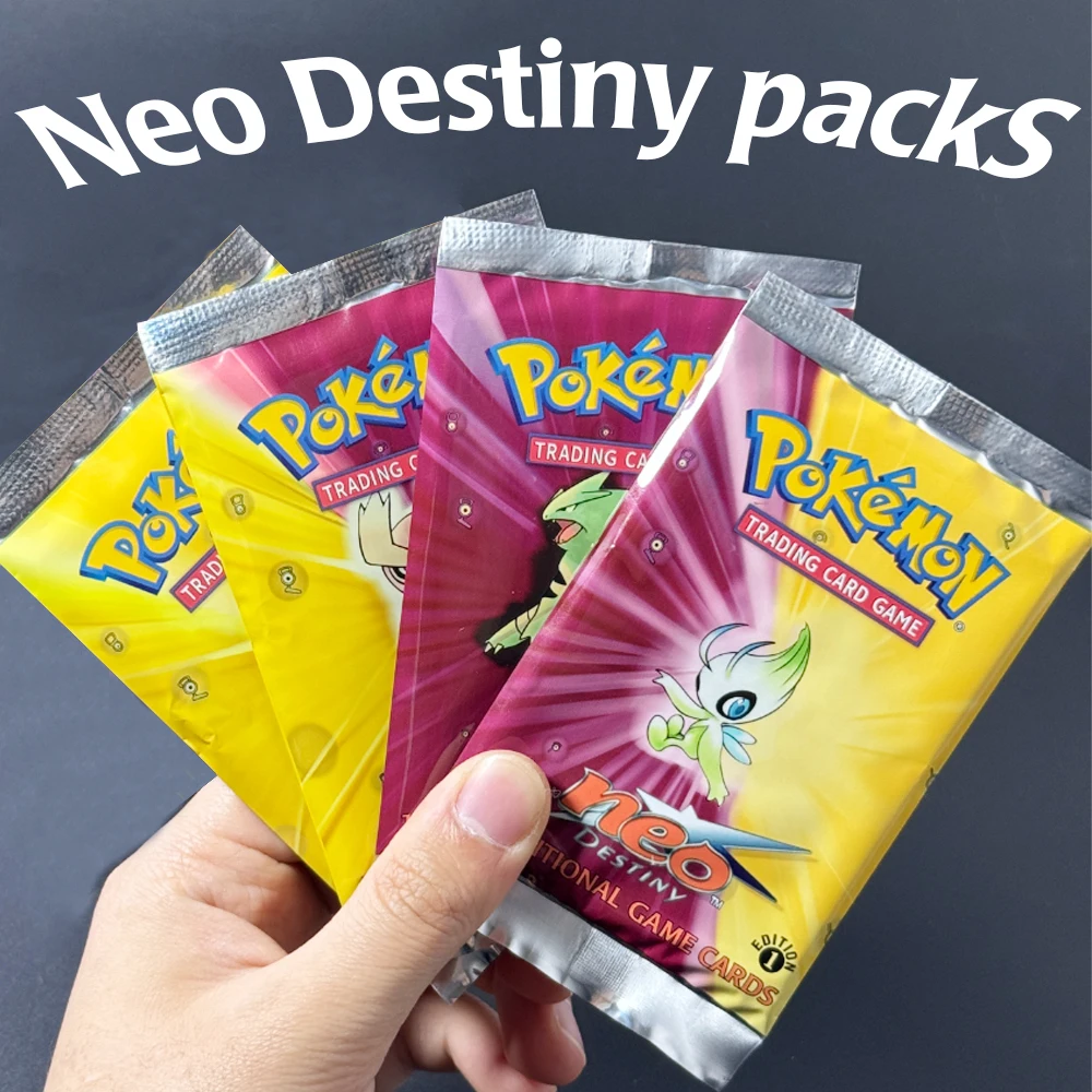

PTCG Pokémon 1st Edition Neo Destiny Booster Pack Noctowl /Celebi/Togetic/Tyranitar Packs Proxy Game Cards Collectible toy Gifts