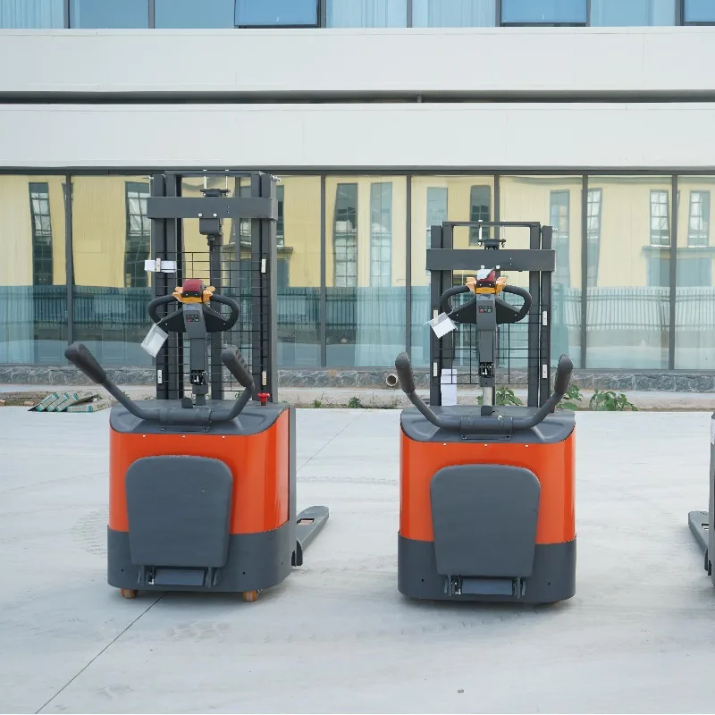 Hot Selling Walk Behind Electric Stacker 1.5ton 2ton Electric Forklift Stacker Electric Pallet Stacker