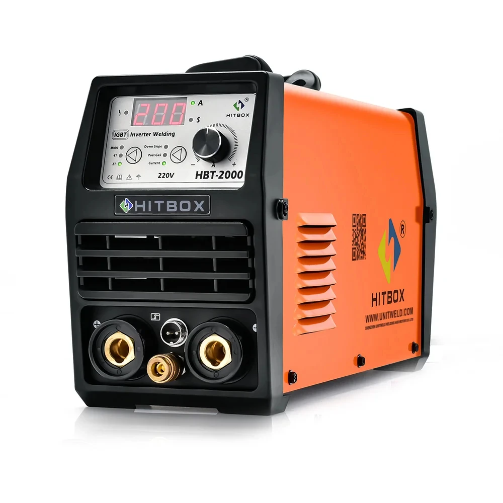 HITBOX TIG/ARC Welding Machine 2 IN 1 Stick HBT2000 MMA 2T/4T Automatic Semi-automatic Welder 220V～240V 200A