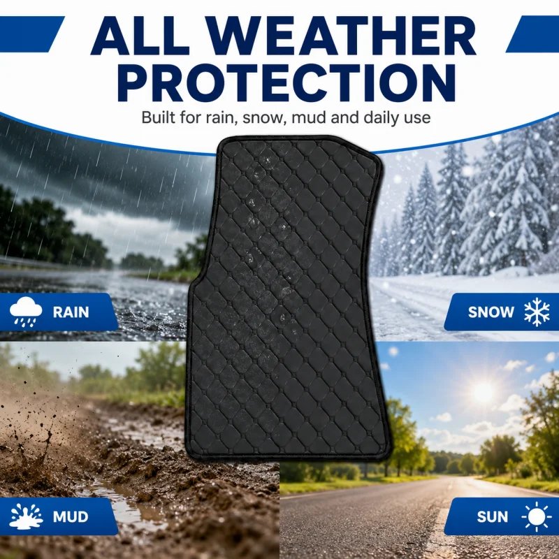 Custom Flat Car Floor Mats Fit Audi All Models PUWaterproof Anti-slip Car Accessories Carpets Covers Left/Right-hand drive 6