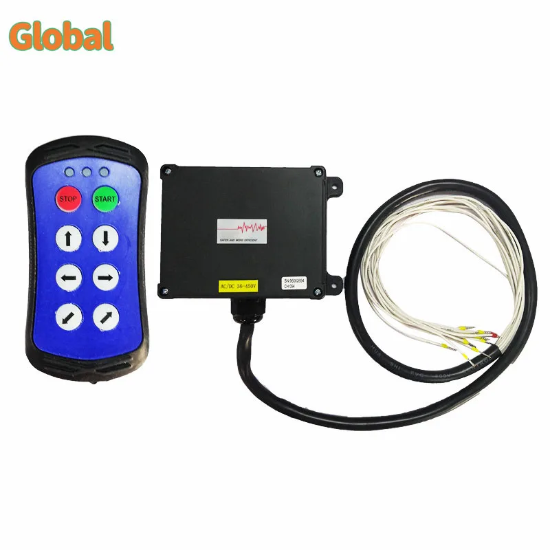 A600 6 keys single speed  Industrial Wireless Radio Crane Remote Control switches Hoist track Crane Lift Controller