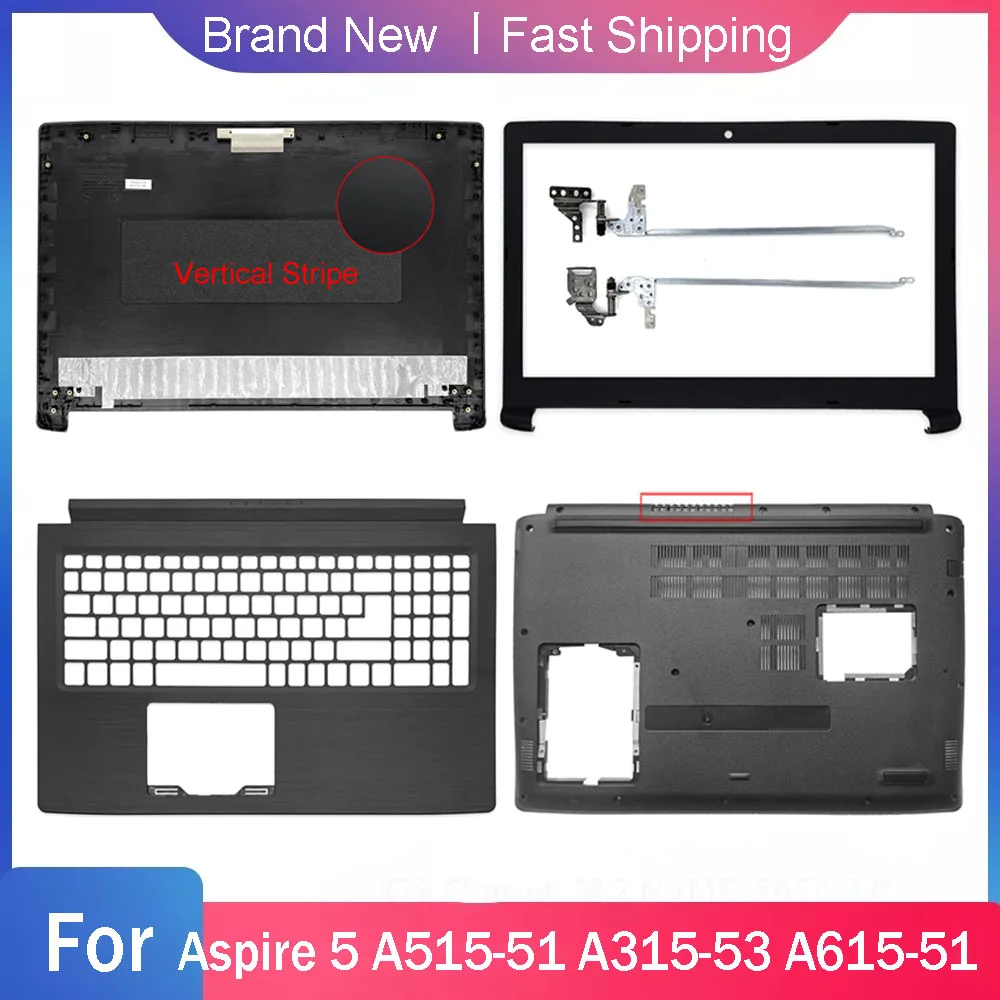 inferior para acer aspire a51551 a515 51g a315 53 a315 53g a51541g a615 51 capa traseira frente moldura palmrest tampa traseira superior case 01