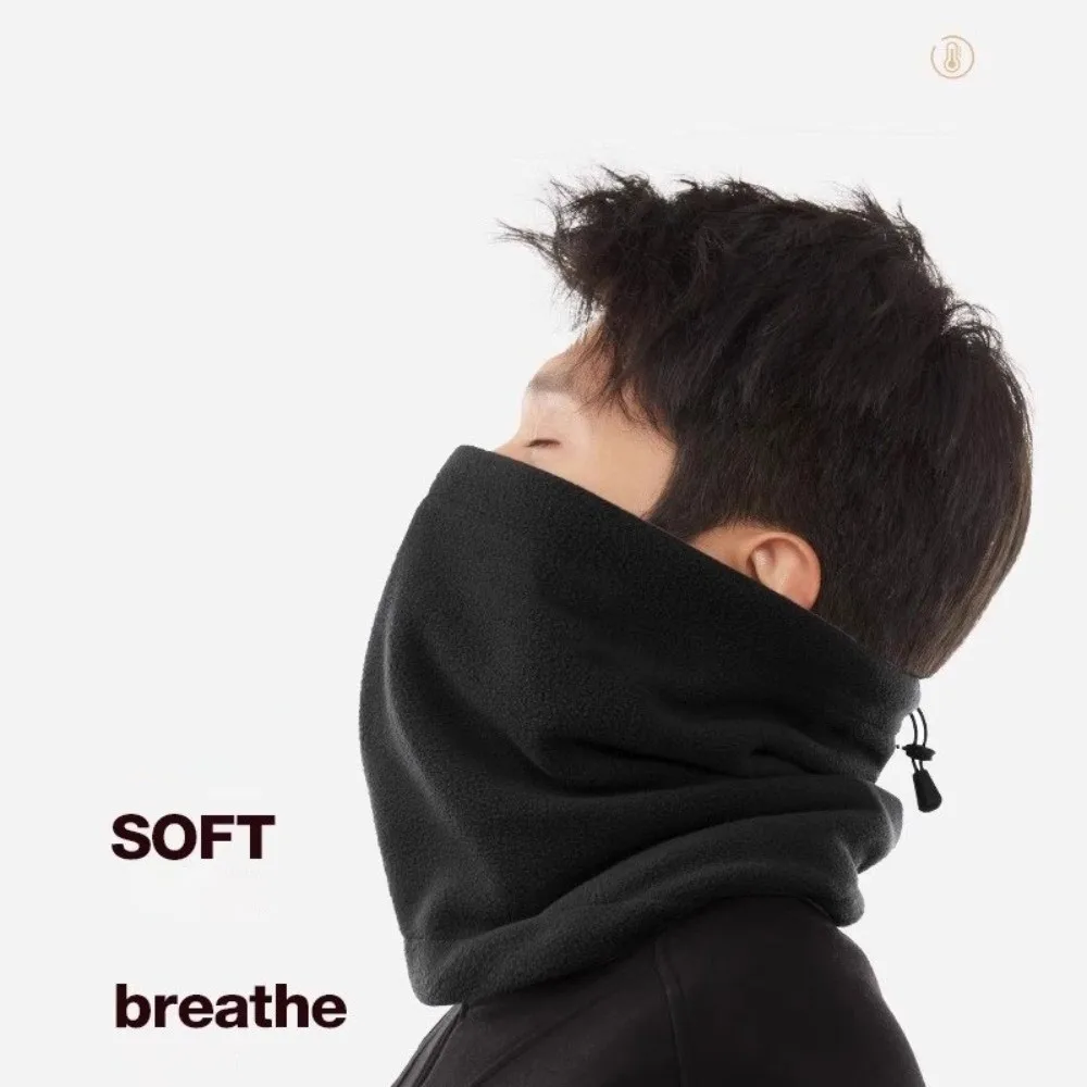 Novo conjunto de chapéu de lã polar cachecol à prova de frio quente pescoço mais quente à prova de vento protetor facial unisex