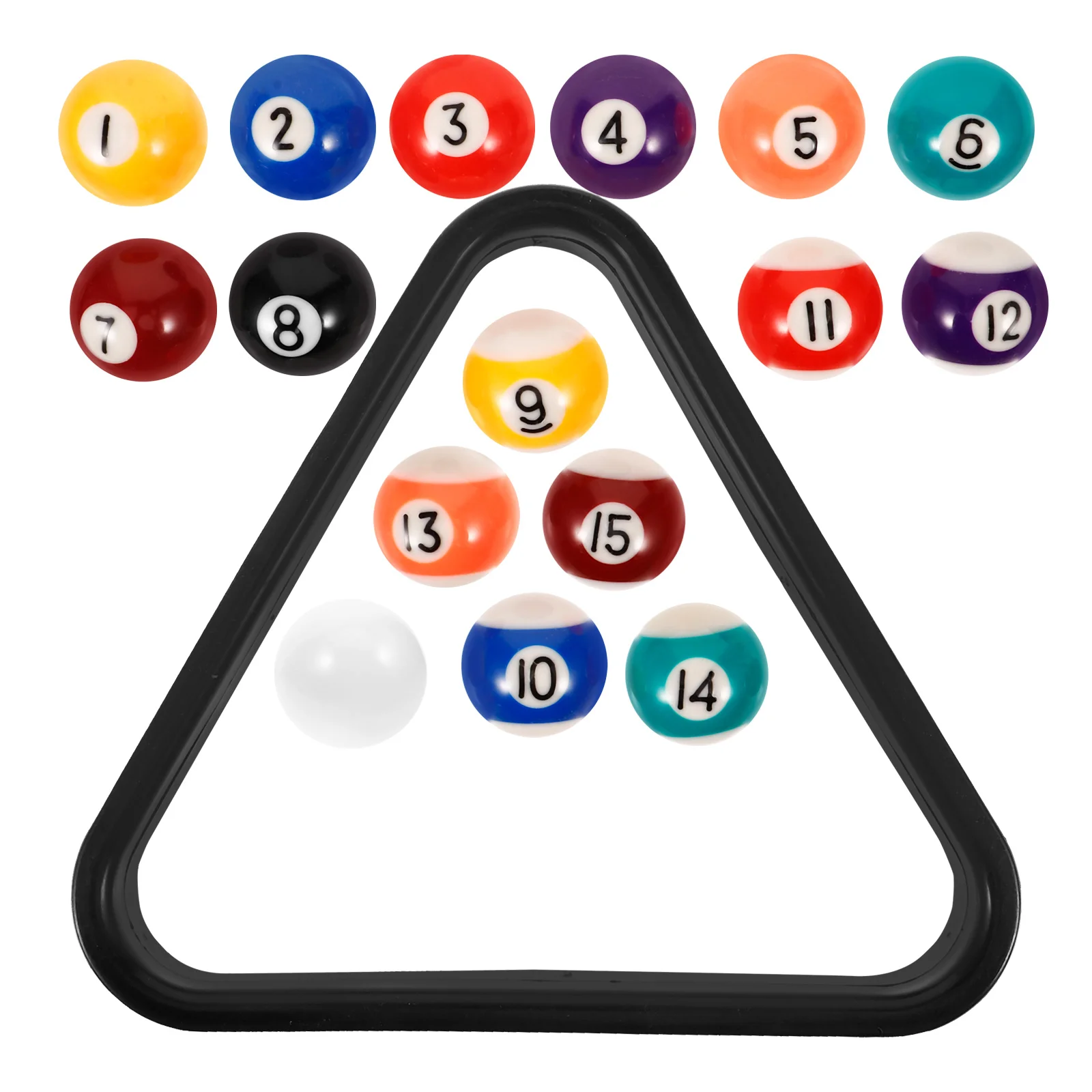 

1Set Resin Billiard Ball Mini Pool Balls Durable Wear-Resistant for Billiards Rack Accessories Mini Pool Balls