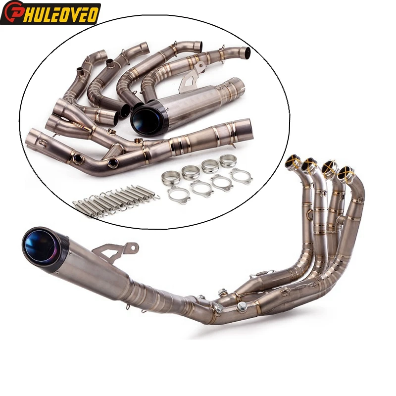 Titanium Alloy for BMW M1000RR 2019-2024 M1000R 2021-2024 Motorcycle Exhaust Full System Manifold Header Muffler Exhaust Can