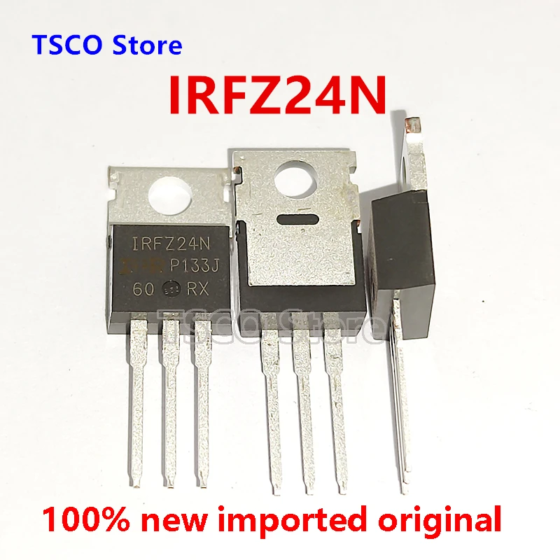 10Piece IRFZ24N Z24N 100% Original MOSFET 55V 17A TO-220