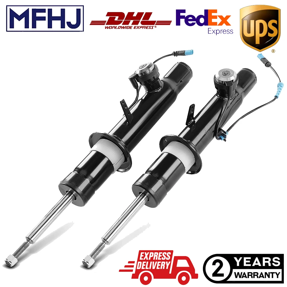 2x Front Left & Right Air Suspension Shock Absorber For BMW F15 F16 X5 X6 2013-2018 37116875083, 37116863173, 37106875083