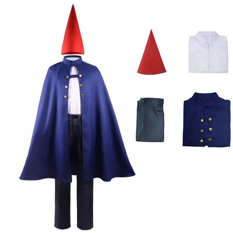 

Wirt Cosplay Costume Anime Clothing Cape Shirt Pants Wirt Disguise Halloween Carnival Party Performance Holiday Cosplay Costumes