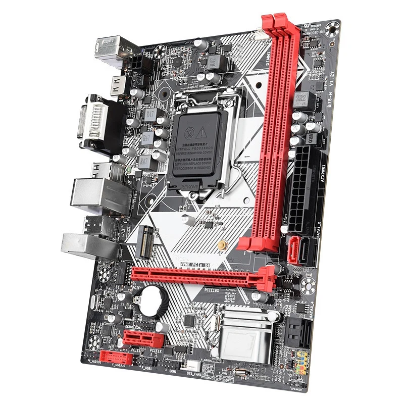 B75-H +I3-3240 CPU +1X8G DDR3 1600Mhz RAM LGA 1155 USB 3.0 SATA 3.0 Computer Motherboard Accessories Parts