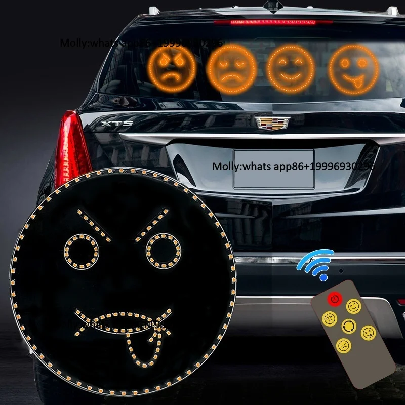 New 6V Universal Fitment Car Rear Window LED Warning Light Multi-Function Anti-Collision Remote Control Light Accessories