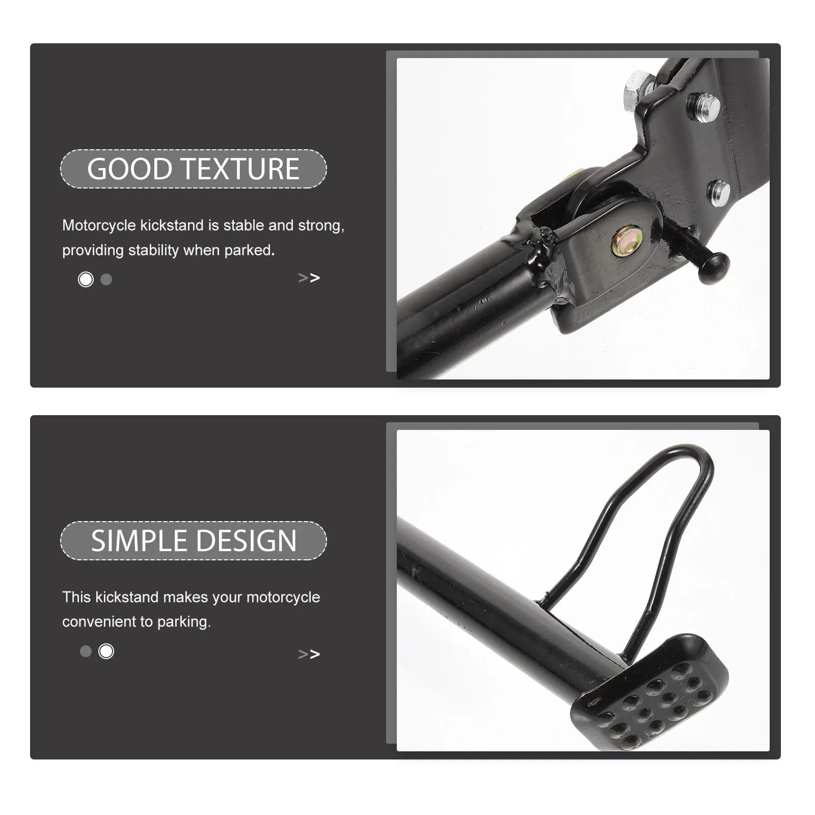 

Motorcycle Kickstand Side Stand Metal Anti-Rust Support For Electric Scooter Replacement Stable Parking Bracket Motorcycle