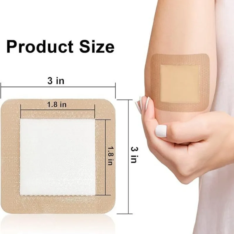 Pressure Sore Sticker Silicone Gel Polyurethane Foam Dress Sterile Elderly Decompression Sticker Wound Sticker