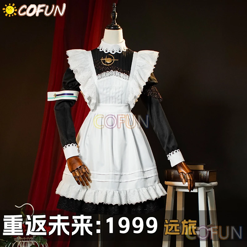 

COFUN Game Reverse:1999 Voyager Maid Outfit Cosplay Costume Halloween Outfits Women Suit Anime Dress