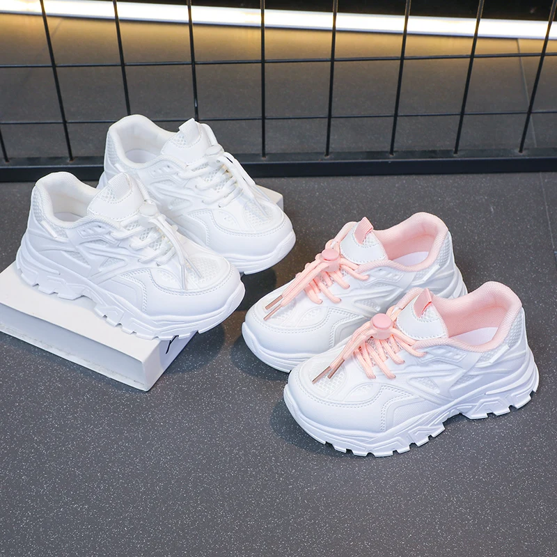 

2025 New Girls Sneakers Children Casual Shoes Mesh Platform Designer Tennis Sneaker Kids Sports Shoe for Girl Детская Обувь