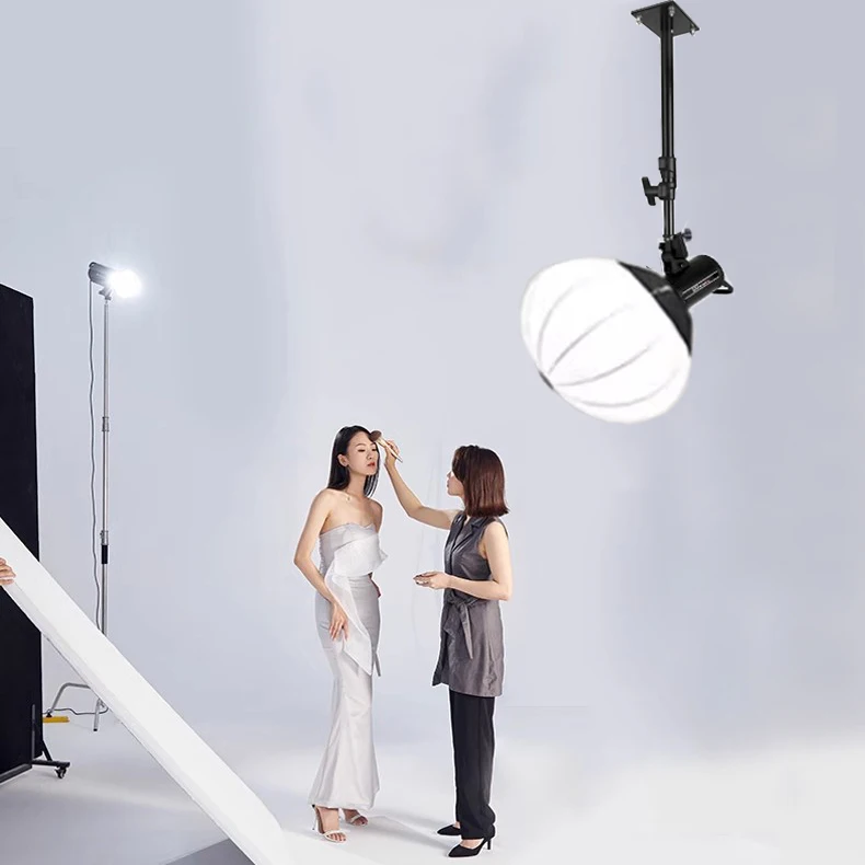 

Photographic Lighting Softbox Kit 120W LED Video Light 65cm Soft Box Wall Mount Ceiling Tripod Stand Set