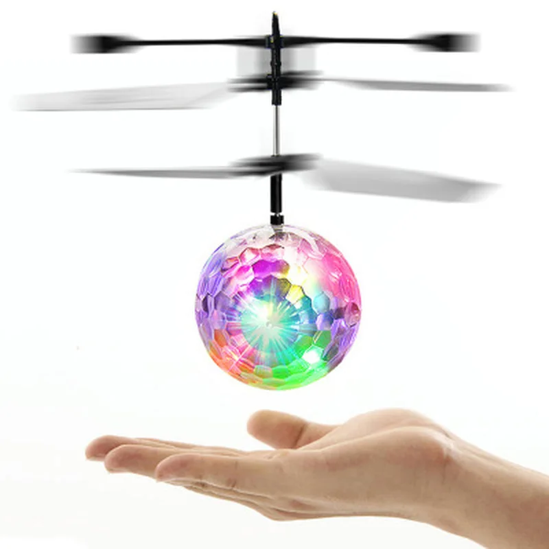 Luminous Flying Ball Kids Toy Electronic Infrared Induction Aircraft Remote Control Flight Balls Toys Ball Interactive Toy Gifts