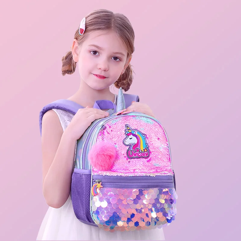 Mochilas escolares de unicornio para niñas y niños, Bolsa Escolar de dibujos animados para guardería, dinosaurio, mochila para estudiantes